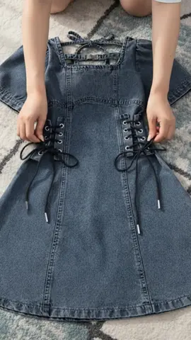 1-13 tahun Gaun denim anak perempuan #dressanak #bajuanak #dresskekinian  #fashionanak #OOTD