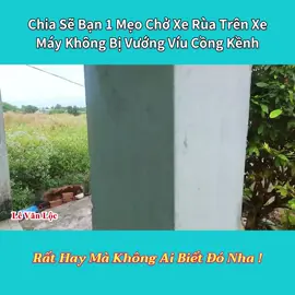 Đây là cách chở xe rùa trên xe máy không bị vướng víu cồng kềnh rất đơn giản hiệu quả đó nha 🤩 #levanloc #meohay #thanhmeovn 