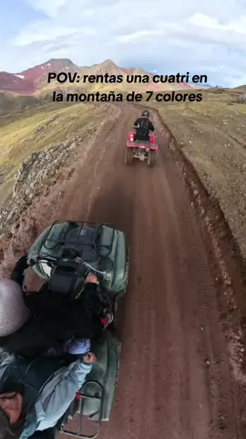 Rentamos una cuatrimoto en la montaña de 7 colores y esto nos pasó #perú #peru #vinicunca #montaña7colores #cusco 