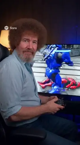 Bob Ross dabeling in Halo #sora #victoryroyale #fyp #viral 