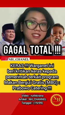 Kritik keras warganet terhadap program MBG. 20/09 #MBG #makan #makanbergizigratis #makangratis #keracunantaca 