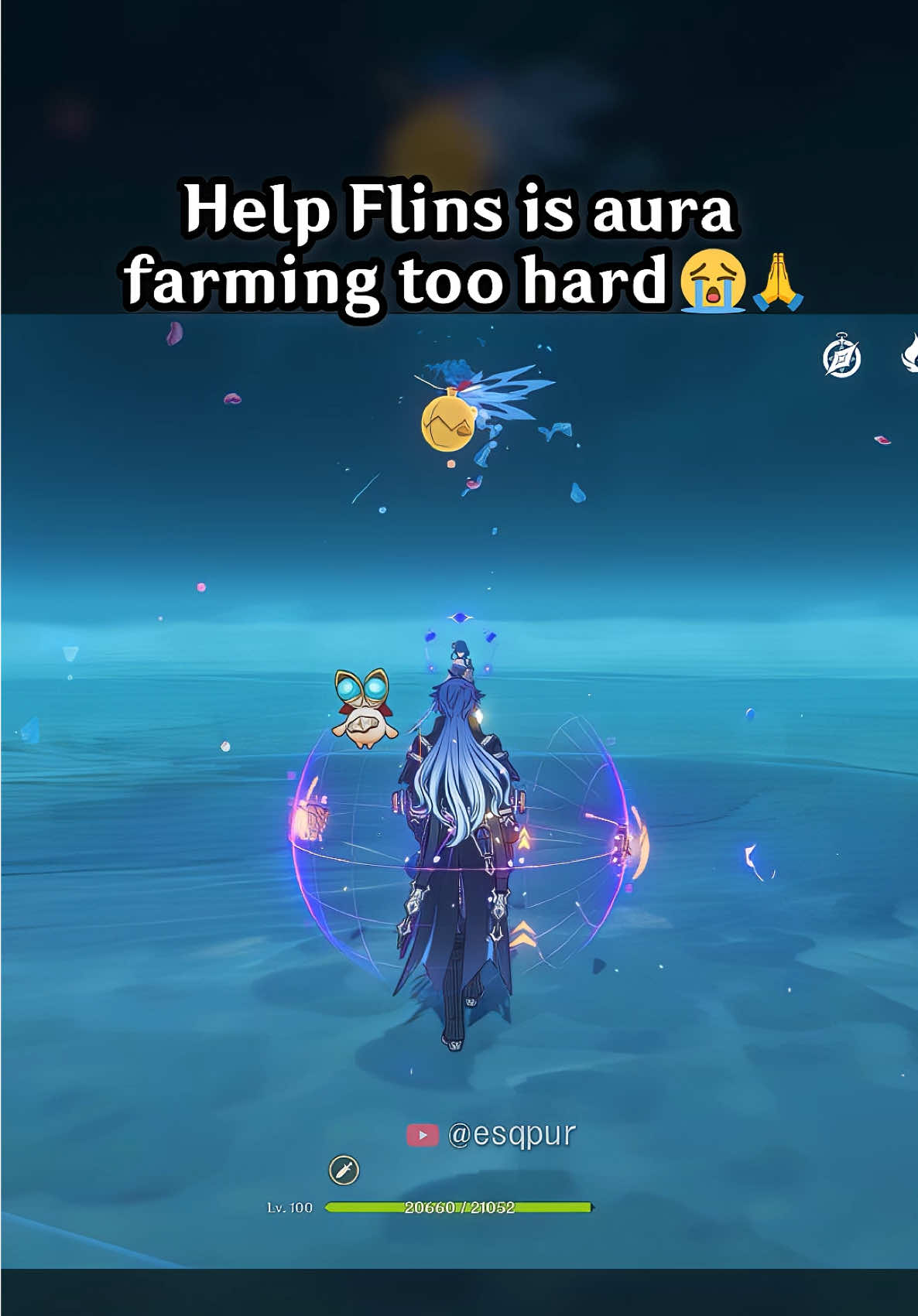 HELP FLINS IS AURA FARMING TOO HARD 😭 🙏 #GenshinImpact #hoyocreators #Flins 