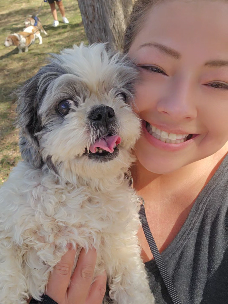 Daisy is blessed 🙏🏻 ✝️ #blessings #shihtzu  #blessingoftheanimals  #stfrancisofassisi 