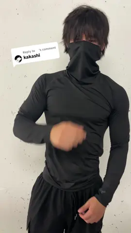 Replying to @️ out now 🖤 #clothingbrand #gym #compressionshirt #kakashi 
