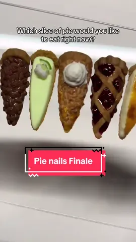 I want some pie now 😅 #nails #3dnails #pienails #nailart 