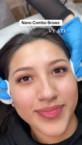 Tired of uneven, patchy brows that never look the same?  👉🏻Nano Combo Brows blend natural strokes with shading for symmetry and perfection 😍💕 Last up 1-3 years  - [ ] ______________________________ - [ ] ✅To book your appointment please DM us for more Info  - [ ] 📍Located: Atlanta GA  #browsonfleek #pmuartist #atlanta #microbladingbrows #viralvideo 