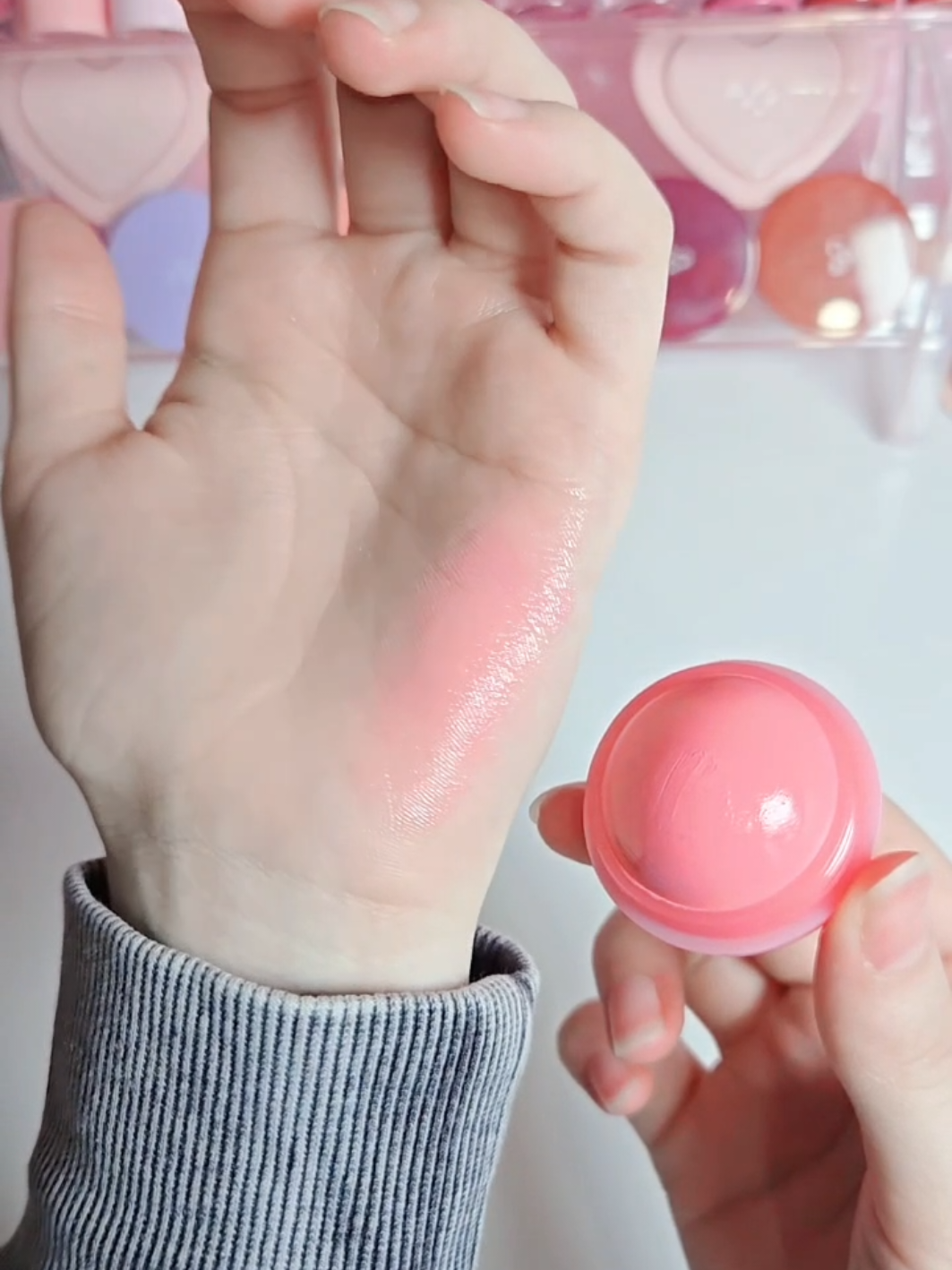 prettiest blush  @Rom&nd US @롬앤 romand  romand juicy roll cheek in shade 03 white peach  #romand #glassskin #blush #makeup #kbeauty 