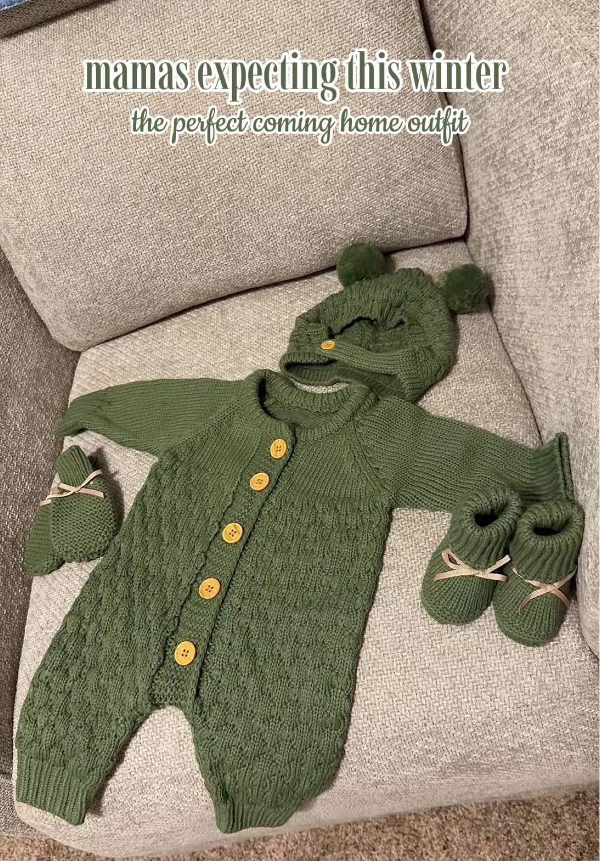 a little teddy bear 🧸 #cominghomeoutfit #babyoutfit 