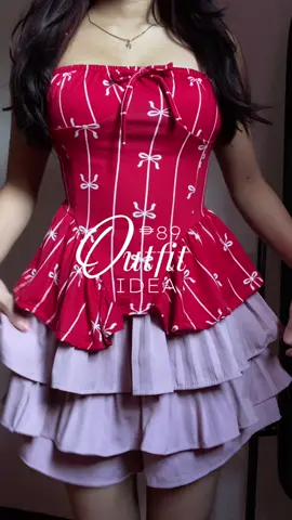 Affordable Outfit Idea, for only 89 pesos #outfitideas #affordablefashion #corsettop 