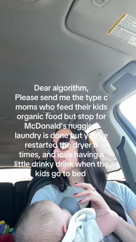 Type C moms where you at?! 🙋‍♀️ The ones who buy organic snacks and hit the McDonald’s drive-thru for nuggies. Whose laundry is “done” but has been fluffed six times. Who love a little drinky drink once the kids are finally asleep 🍷✨ We’re out here doing our best — balanced, chaotic, and thriving (mostly). 💁‍♀️. #MomsofTikTok #momhumor #relatable #momlife #momsover30 