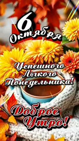 Доброе утро! #6октября  #ДОБРОЕУТРОНОВИНКИ  #понедельник 