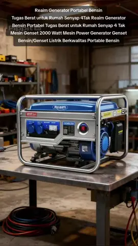 Reaim Generator Portabel Bensin Tugas Berat untuk Rumah Senyap 4Tak Reaim Generator Bensin Portabel Tugas Berat untuk Rumah Senyap 4 Tak Mesin Genset 2000 Watt Mesin Power Generator Genset Bensin/Genset Listrik Berkwalitas Portable Bensin #MesinGensetPortable #MesinGensetSilent 
