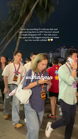 Saying hi to Dino and Vernon was not on my Singapore GP 2025 bingo card 😭🫶🏽🥹 #SEVENTEEN #SingaporeGP #F1 #dino #vernon 