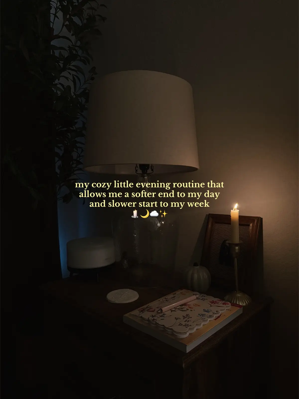 I’ve taken a lot of time to craft my evening routine— some days I might tweak things, but overall this is what gets my mind to wind down and my body to feel relaxed🕯️  I’ve found the more simple the better. You don’t need a 20 step process— just a few things that make you feel cozy, happy, and peaceful 🤍 #eveningvibes #eveningmood #cozyvibes #cozyaesthetic #cozyathome 