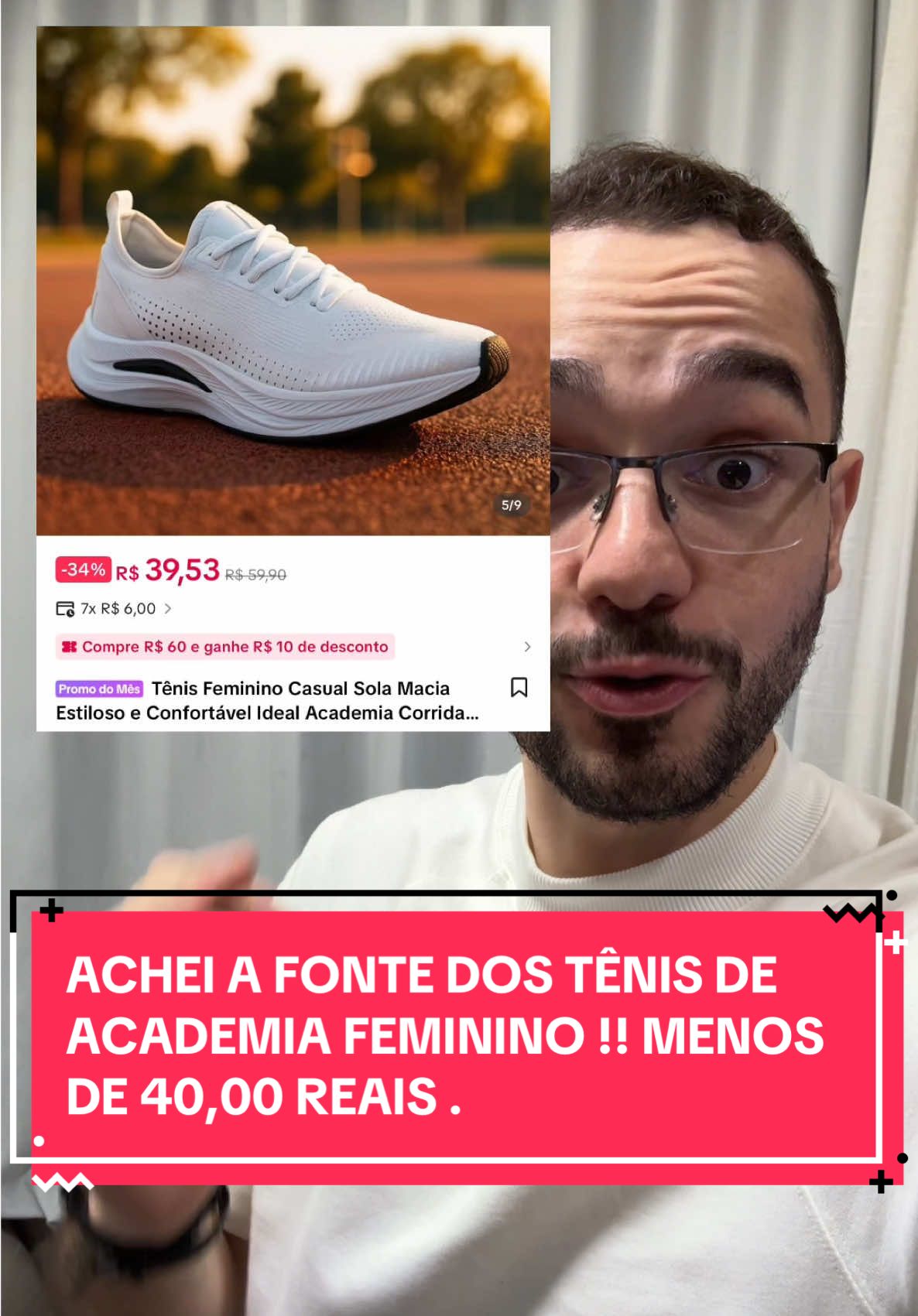 Achei a fonte dos tênis de academia feminino por menos de 40,00 reais,  veja todos os detalhes . #tenis #academia #creatortiktok #creatortiktokshop #tiktokshop 