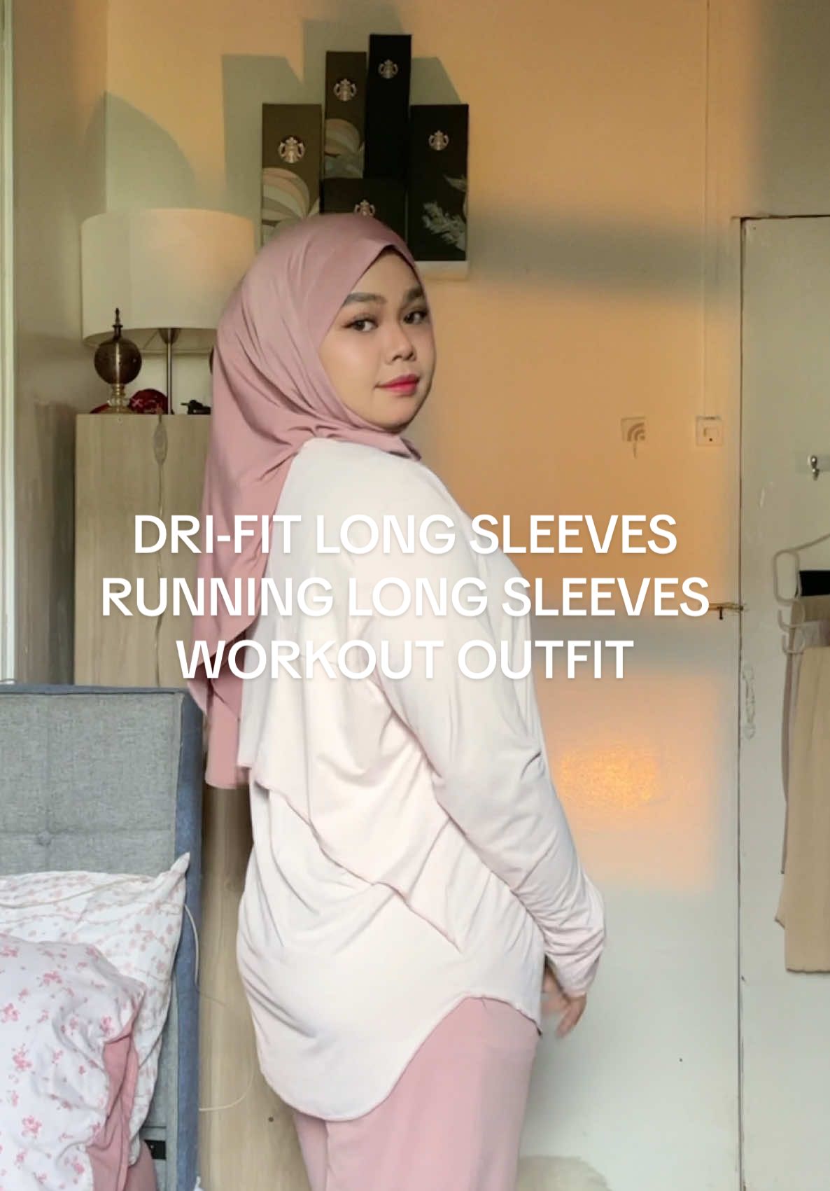 Light weight long sleeves na pwede pang jogging? Pang workout? Pang Zumba? Eto na yun gurl from. Check my yellow basket #jogging #modestfashion #Running #workoutoutfit #umiso 