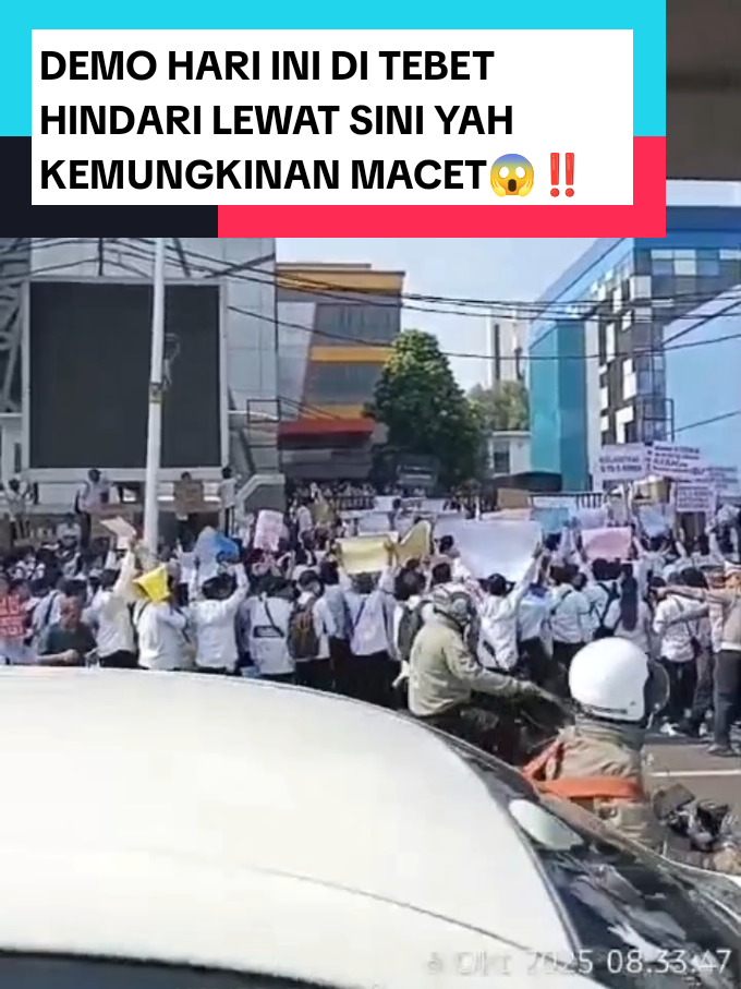 DEMO di kementrian KETENAGARJAAN di daerah Tebet hindari lewat sini yah‼️#demo #unras #unjukrasa #aksi #beritaterkini 