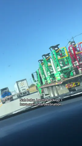 Too many things could fly off these trucks at any minute. Let me just give you room #finaldestination #semitruck #foryoupage #fyp