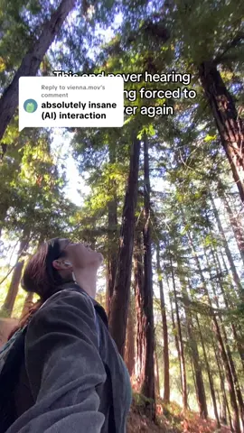 Replying to @vienna.mov is this so much to ask for lol #redwoods #hikingadventures #antiaiart 