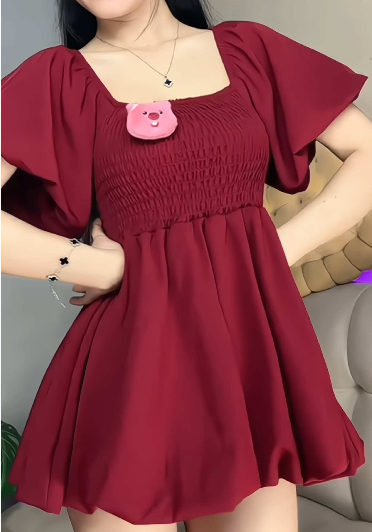 SET BỘ ÁO BABYDOLL TAY PHỒNG FORM BÍ #setdonu #setdoxinh #thoitrangnu #xh 