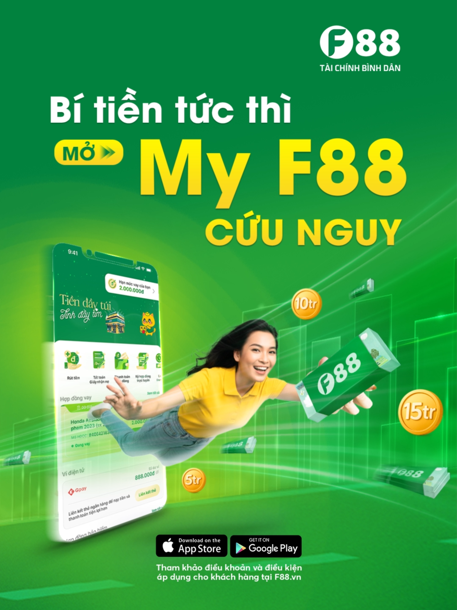 Bà con ơi, cần tiền chẳng cần đi đâu xa! Với ứng dụng My F88 ngay trên điện thoại, bà con mình có thể nhẹ gánh mọi nỗi lo tài chính. Cứ yên tâm ngồi nhà, bấm vài nút là có tiền xoay xở ngay #MyF88 #F88taichinhbinhdan #Vayhanmuctuanhoan #vaynhanh #myF88