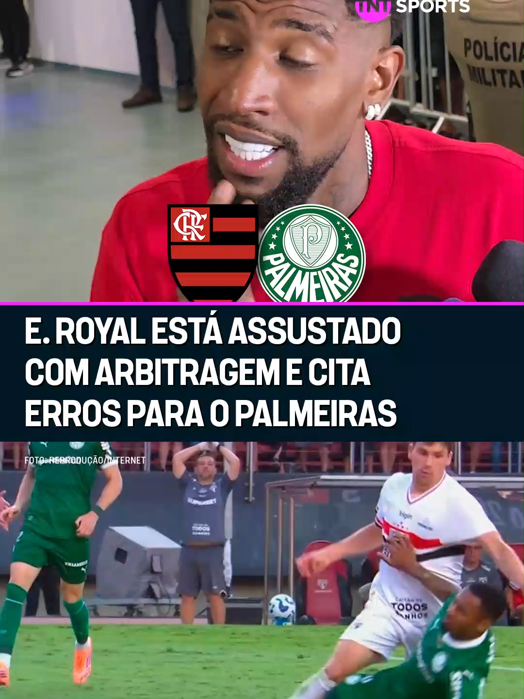 O EMERSON ROYAL DISSE QUE ESTÁ ASSUSTADO COM O NÍVEL DA ARBITRAGEM! 😱😱😱 O lateral ficou incomodado com a atuação do árbitro no jogo do Flamengo e ainda citou lances do Palmeiras contra o São Paulo no Morumbis... E aí, concorda com ele? #FutebolBrasileiro #BrasileirãoBetano #tiktokesportes #bahia #flamengo #emersonroyal #palmeiras #arbitragem