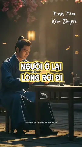 Đôi khi, người ở lại không phải vì thương, mà vì họ biết ta sẽ chẳng nỡ rời đi #tinhtamkhaiduyen #phatphapnhiemmau #trietlycuocsong #xuhuong #viral 