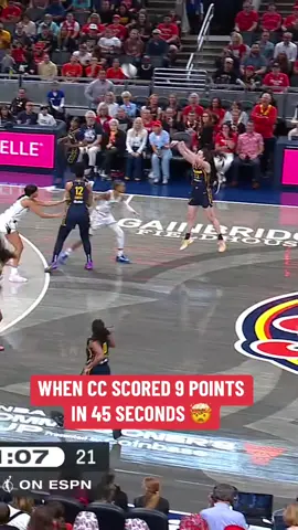One of the craziest sequences of the season 🔥 Can’t wait to see Caitlin back on the court 🙏  #WNBA #caitlinclark #indianafever #throwback 