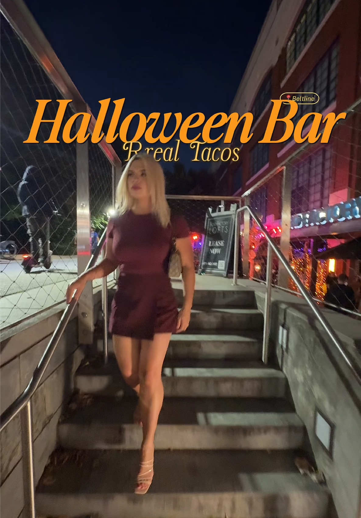 Good Tacos and spooky Halloween bar vibes! 🌮👻🎃 @Rreal Tacos  #rrealtacosatl#halloweenbar#atlantafoodie#atlfoodie#latinacontentcreator 