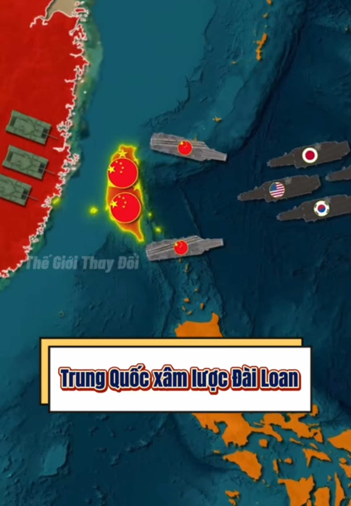 Điều gì sẽ xảy ra nếu Trung Quốc xâm lược Đài Loan trong 7 ngày? #kienthucthuvi #china #taiwan #viral #fyp 