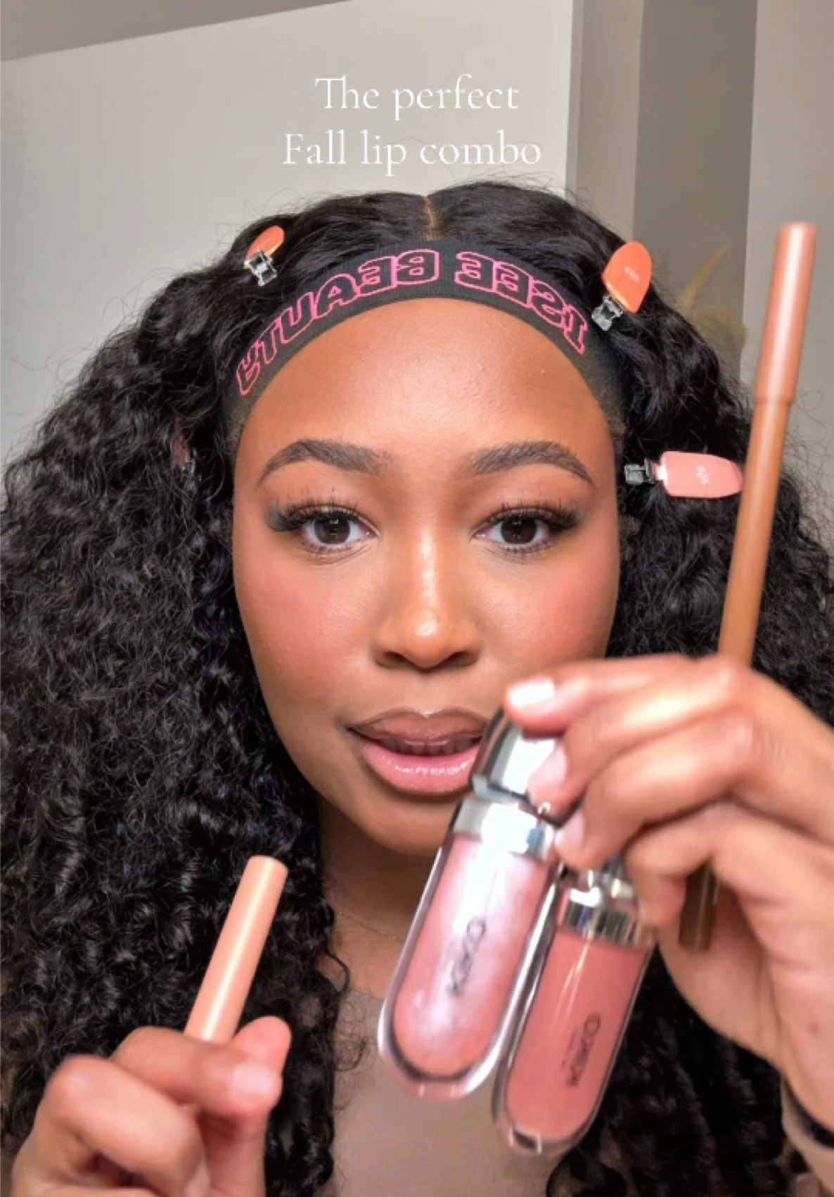 Five Days of Fall! 🍁🍂 Day 1: The Perfect Fall Lip    I’m loving this lip! It’s the perfect pinky nude combo that is bound to leave you with a bunch of compliments.  #lipcombo #fall #makeup #kikolipgloss #fivedaysoffall 