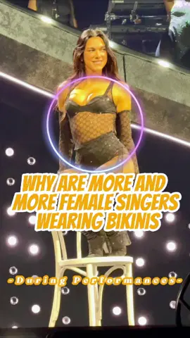 Why Are More and More Female Singers Wearing Bikinis During Performances? Here's the Key Difference Between Them and Male Singers!#dualipa #tatemcrae #taylorswift #celebrity 