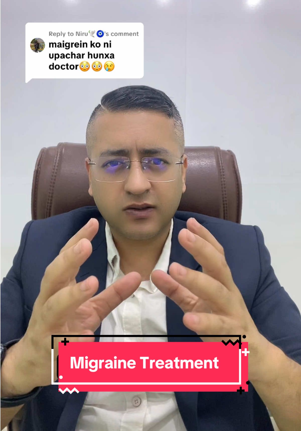 Replying to @Niru🕊️🧿 Treatment of migraine #MentalHealth #fyp #migraine #headache #drsureshadhikari 