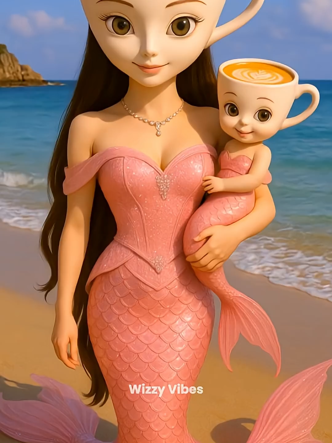 Brainrot Mermaid. #tungtungtungsahur #ballerinacappuccina #tralalerotralala #brainrot #mermaid #cute
