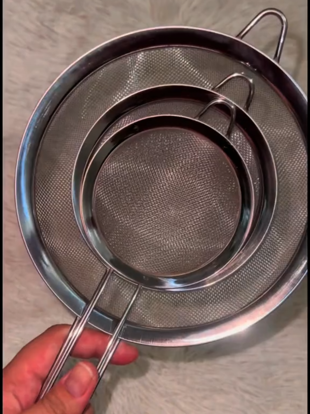 Conjunto kit Peneiras Coador 💙 ID: BMQ-SKY-MRW . . . #peneira #peneiras #coador #kitpeneiras #utensiliosdecozinha 