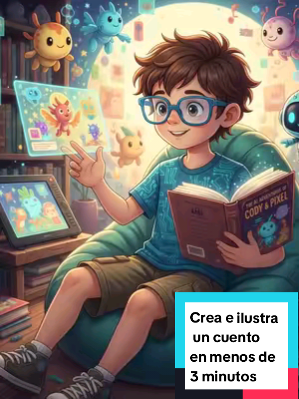 Crea e ilustra un cuento infantil en menos de 3 minutos 💀💥 #ia #inteligenciaartificial  #gemini #uncuentoyadormir  #ilustración 