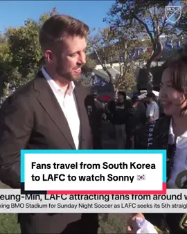 Fans made trips over 6000 miles from South Korea to watch Son Heung-Min 🇰🇷 #sonheungmin #sonny #southkorea #MLS #chuseok 