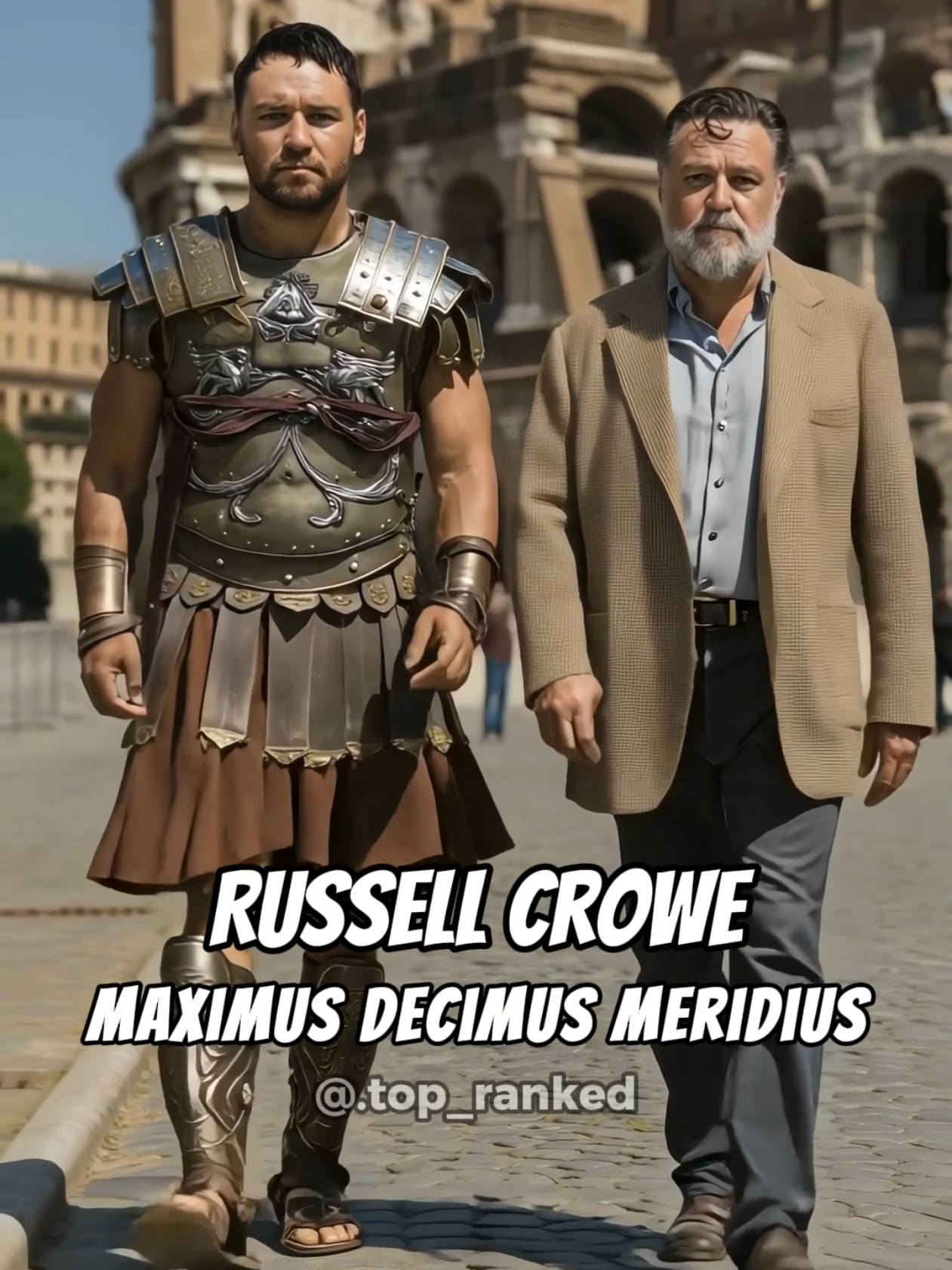 Gladiator (2000): Then vs. Now | A Tribute to a Hero's Echo Through Eternity #gladiator #russellcrowe #italy🇮🇹 #thenvsnow 