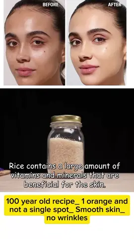 100 year old recipe_ 1 orange and not a single spot_ Smooth skin_ no wrinkles#fyp #beauty #skincare #wrinkles #mask 