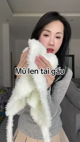 Mũ len tai gấu  #mũ #mulen #phukienthoitrang #munon 