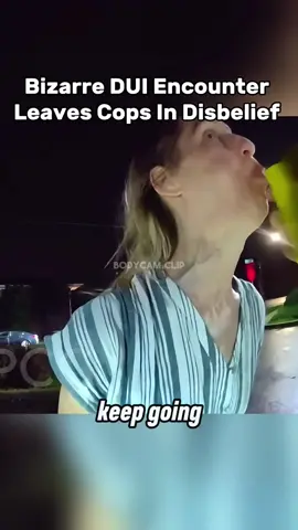 Officers stopped a woman on suspicion of DUI, but quickly noticed her strange behavior and slurred speech. She gave odd answers during sobriety tests and later admitted to drinking at her brother’s after an argument. #duiarrest #bodycamera #fypツ 