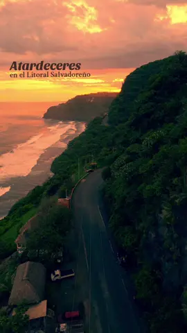 Qué atardeceres en nuestro Litoral! 🌅🇸🇻 #elsalvador #drone 