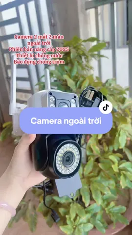 Camera V360pro 2 mắt ngoài trời, thiết bị chống nước cao, đàm thoại 2 chiều, xem đêm có màu , 42đèn leb#camera #camerangoaitroi #v360pro 