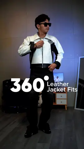 360° of confidence — every detail of this leather jacket stands out.