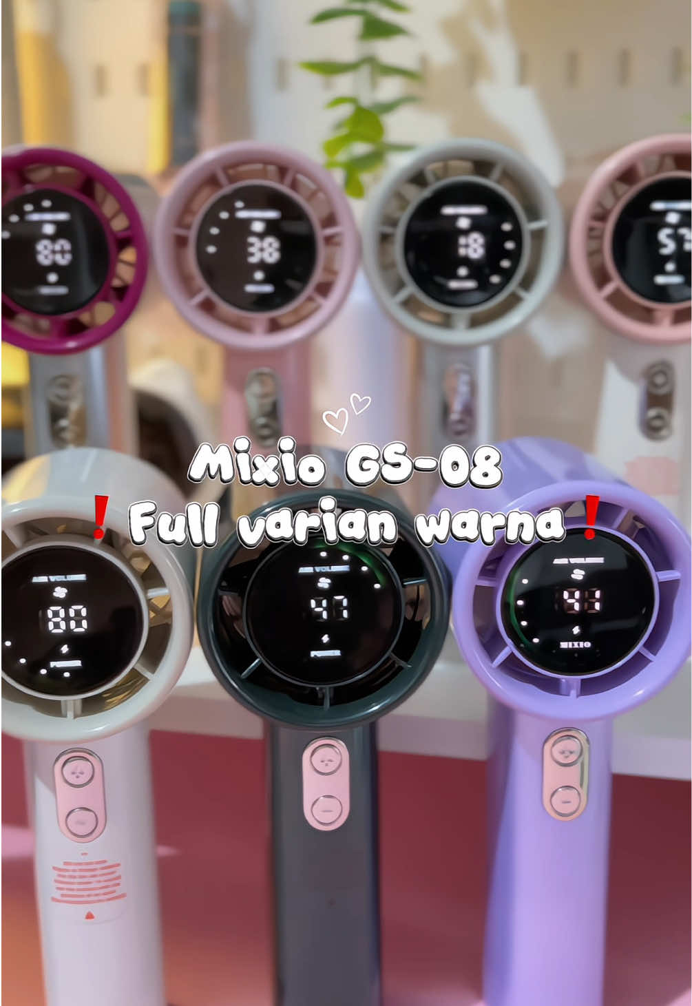 Semua pilihan warna dari Mixio GS-8. Lengkap banget nih dan pastinya cakep-cakep semua. Coba komen punya kalian warna apa nih? 😍 #kipasturbo #kipasanginportable #kipasanginturbo 