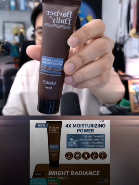 cukup pakai facewash + moisturizer, fix muka kalian auto glow up! #rekomendasiskincare #barberdaily #barberdailymoisturizer #skincareviral #skincarecowok 