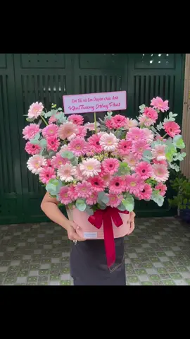 Giỏ hoa đồng tiền tặng khai trương ý nghĩa #hoatuoisaigon #langhoachucmung #hoatangkhaitruong #quatangkhaitruong 