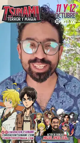 🌊 Tsunami Terror y Magia 2025 regresa este 11 y 12 de octubre en el Centro de Convenciones Yucatán Siglo XXI ¡Regresa la convención más aterradora y mágica del año! Adéntrate en lo desconocido… 🔥 ¡ESPECIALES DE ANIME QUE TE HARÁN TEMBLAR! 🔥 ⚔️ ATACK ON TITAN con las voces originales: 🎤 Mike Leal como Eren Jaeger 🎤 Ana Lobo como Mikasa Ackerman 🎤 Héctor Ireta de Alba como Armin Arlert 💥 Y desde las sombras… 🔮 ESPECIAL JUJUTSU KAISEN: 🎤 Enzo Fortuny es Yuji Itadori 🎤 Pepe Vilchis como Gojo Satoru 🎤 Ana Lobo como Yuki Tsukumo ESPECIAL INU YASHA! 🎤 Enzo Fortuny como Inu Yasha 🎤 Ana Lobo como Aome 🧿 ZONA PARANORMAL Con el investigador Jorge Moreno del Museo Paranormal y Erik Lara de Evidencia Paranormal Y la espeluznante Gruta del Alux con Kisin y Hatzaha... ¡caos ancestral garantizado! 🕺 Thriller en vivo con el mejor imitador de Michael Jackson 🕺Drake Jackson 🕺Banda Jhon Roadkill 🧟♂️ ¡Y prepárate para gritar en la Casa del Terror: Zona CERO – EL DESPERTAR! 📸 Sets fotográficos para tu mejor cosplay: 🖤 Merlina 👻 Pokémon Halloween 💥 Attack on Titan & Jujutsu Kaisen 🧪 ¡Pócimas Mágicas de Harry Potter! 🧩 ¿Sobrevivirás al Escape Room del Juego del Calamar? 🎤 Concursos: 🩷 K-Pop Esepcial Halloween 🎭 Disfraces de Terror – para grandes y pequeños 🧛♀️ Cosplay Fraternity Halloween Edition – ¡más de 15 cosplayers en escena! 🛍 Más de 100 tiendas con lo mejor del anime, terror, videojuegos, merch oficial y más... 🎟️ Compra YA tus boletos en: 🌐 www.tsunamiterrorymagia.com y en www.convenciontsunami.com 🏪 Fisicos en Redicom Gran Plaza y Good Vibes Altabrisa. ¡No faltes al evento más oscuro, épico y freak del año! TSUNAMI TERROR Y MAGIA 11 y 12 de octubre Siglo XXI #tsunamiterrorymagia #jujutsukaisen #enzofortuny #pepevilchis #attackontitan #miguelangelleal #analobo #hectoriretadealba #jojos #dragonball #naruto #digimon #inuyasha #myheroacademia #anime #terror #paranormal #magia #harrypotter #centrodeconvencionessigloxxi #convenciontsunami #kpop #cosplay #attackontitan #OVNI #eventosmerida #museoparanormal #grutadelalux