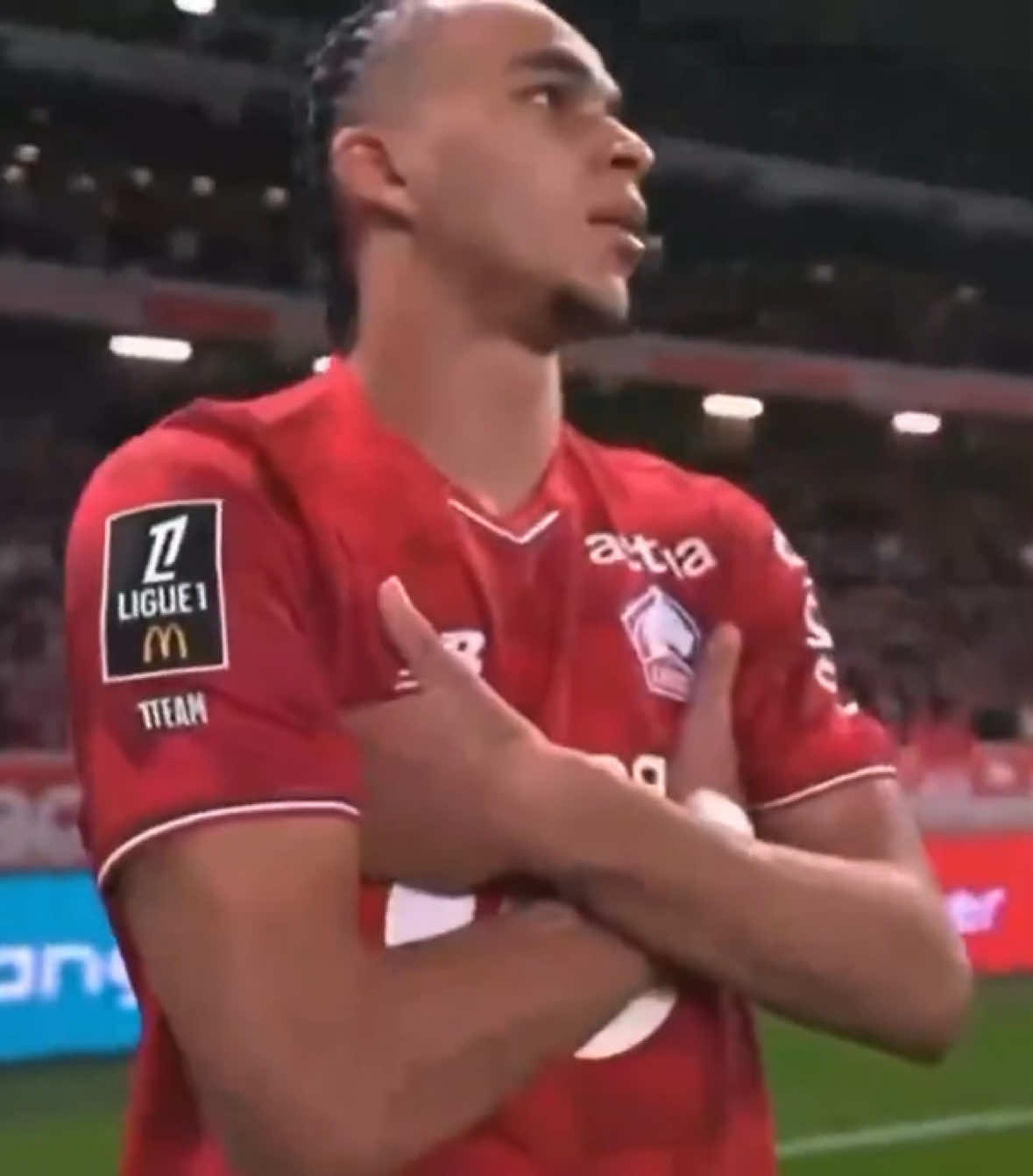 After scoring against PSG, #EthanMbappe celebrates like his brother #KylianMbappé who is also present at the stadium to see the game. So beautiful to see . #fyp 