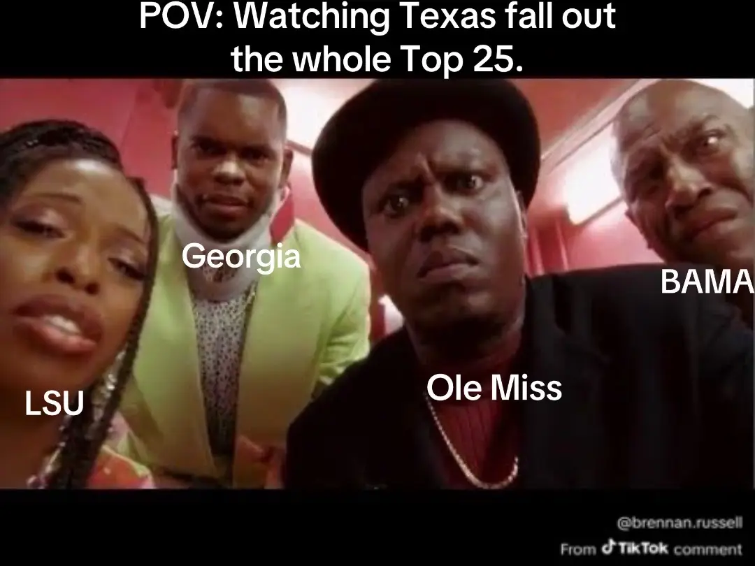 Watching Texas fall…..dang.  #CollegeFootball #texaslonghorns #alabamafootball #olemiss #fyp 